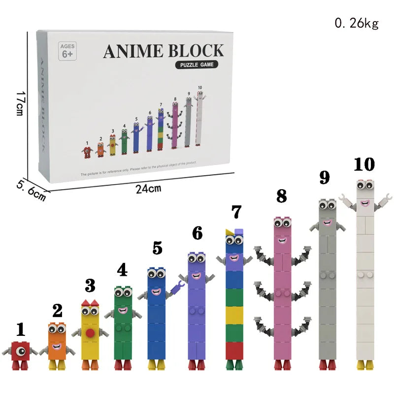 Figuras NumberBlock tipo Bloques de construcción