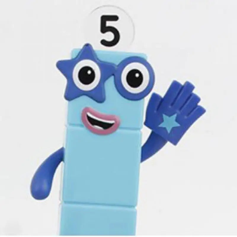 Figuras plásticas Nuevas de Number del 1 al 5  (6-16.5cm) sin caja