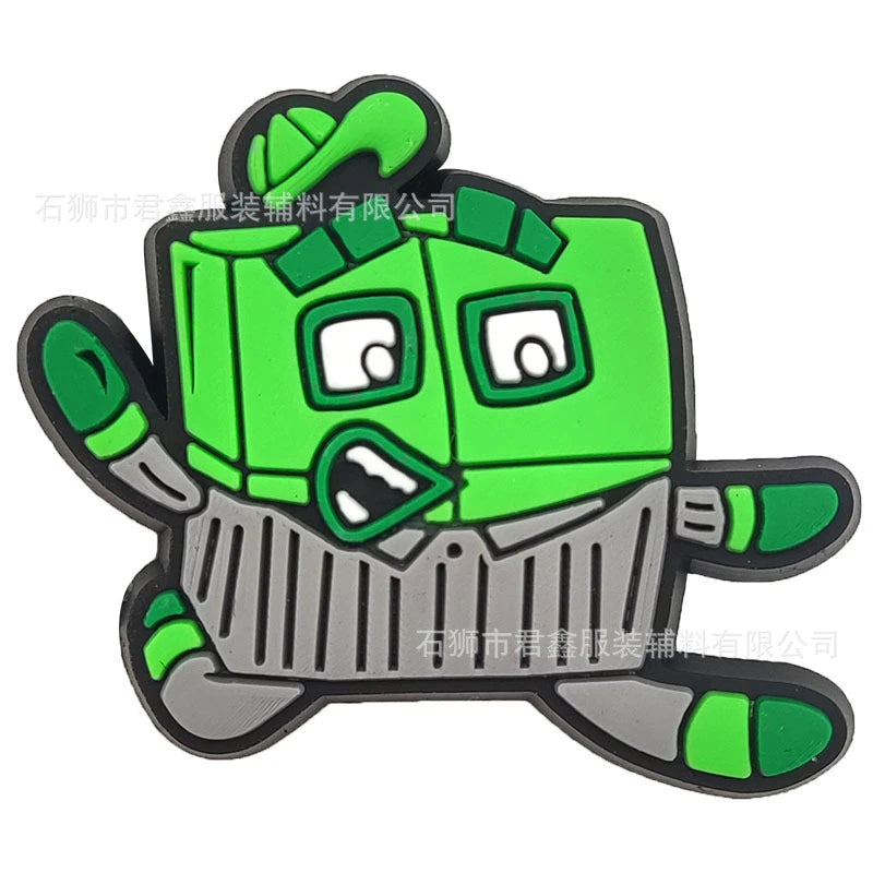 Nuevos Jibbitz o adornos Numberblocks para zapatillas-sandalias tipo Crocs