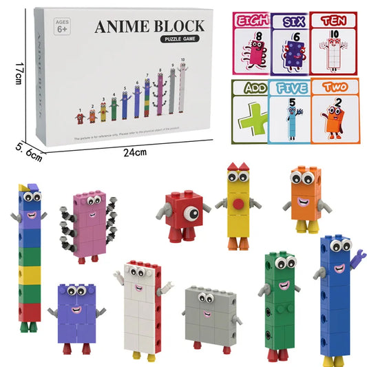 Figuras NumberBlock tipo Bloques de construcción